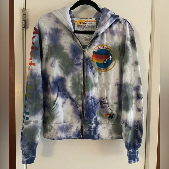 Aviator Nation Tie Dye Hoodie Pants Set - Picture 3 of 9